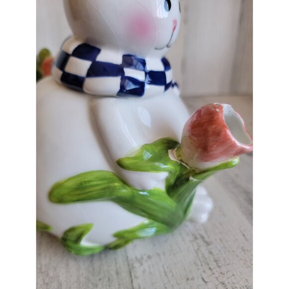 Mercuries Rabbit bunny AS IS Teapot spring tulip - Picture 7 of 16